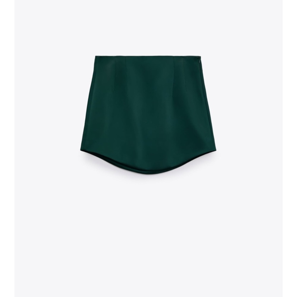 NWT ZARA Satin Effect mini skirt